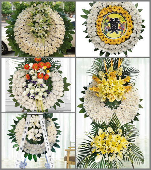 四川成都蒲江县鹤山镇梁江村花圈速递